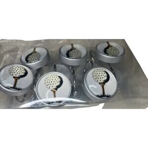 Golf Ball Image Shower Hooks Set of 12